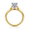 Ellis - 14K White-Yellow Gold Round Diamond Engagement Ring