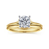 Ellis - 14K White-Yellow Gold Round Diamond Engagement Ring