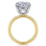 Unite - 14K White-Yellow Gold Round Solitaire Diamond Engagement Ring