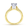 Lauren - 14K White-Yellow Gold Round Diamond Engagement Ring