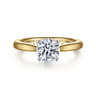 Michelle - 14K White-Yellow Gold Round Diamond Engagement Ring