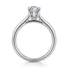 Azucena - 18K White Gold Pear Shape Solitaire Diamond Engagement Ring - 0.05 ct
