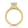 Azucena - 18K Yellow Gold Cushion Cut Solitaire Diamond Engagement Ring - 0.05 ct
