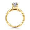 Azucena - 18K Yellow Gold Emerald Cut Solitaire Diamond Engagement Ring - 0.06 ct