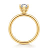Cari - 18K Yellow Gold Pear Diamond Engagement Ring - 0.06 ct