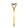 Cari - 18K Yellow Gold Princess Cut Diamond Engagement Ring - 0.06 ct