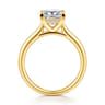 Azucena - 18K Yellow Gold Princess Cut Solitaire Diamond Engagement Ring - 0.06 ct