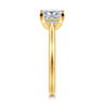 Azucena - 18K Yellow Gold Princess Cut Solitaire Diamond Engagement Ring - 0.06 ct