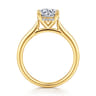 Azucena - 18K Yellow Gold Round Solitaire Diamond Engagement Ring - 0.06 ct