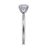 Cari - Platinum Cushion Diamond Engagement Ring - 0.06 ct