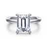 Lark - Platinum Emerald Cut Solitaire Engagement Ring