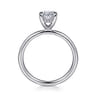 Cari - Platinum Oval Diamond Engagement Ring - 0.04 ct