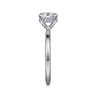 Cari - Platinum Oval Diamond Engagement Ring - 0.04 ct