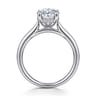 Azucena - Platinum Oval Solitaire Diamond Engagement Ring - 0.08 ct