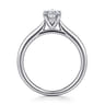 Azucena - Platinum Oval Solitaire Diamond Engagement Ring - 0.05 ct