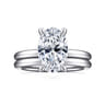 Lark - Platinum Oval Solitaire Engagement Ring