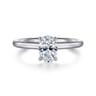 Lark - Platinum Oval Solitaire Engagement Ring