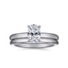 Lark - Platinum Oval Solitaire Engagement Ring