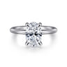 Lark - Platinum Oval Solitaire Engagement Ring