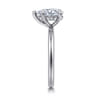 Cari - Platinum Pear Shape Diamond Engagement Ring - 0.06 ct