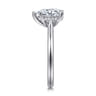 Azucena - Platinum Pear Shape Solitaire Diamond Engagement Ring - 0.05 ct