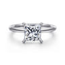 Cari - Platinum Princess Diamond Engagement Ring - 0.06 ct