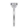 Azucena - Platinum Princess Cut Solitaire Diamond Engagement Ring - 0.06 ct
