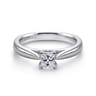 Polly - Platinum Princess Cut Diamond Engagement Ring - 0.01 ct