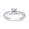 Polly - Platinum Princess Cut Diamond Engagement Ring - 0.01 ct