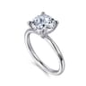 Elia - Platinum Solitaire Round Diamond Engagement Ring - 0.06 ct