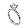 Evelynn - Platinum Round Solitaire Diamond Engagement Ring - 0.04 ct