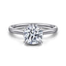 Rainah - Platinum Round Diamond Engagement Ring - 0.11 ct