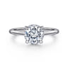 Aldon - Platinum Round Diamond Engagement Ring - 0.08 ct