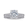 Aldon - Platinum Round Diamond Engagement Ring - 0.08 ct