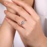 Aldon - Platinum Round Diamond Engagement Ring - 0.08 ct