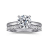 Sandi - Platinum Round Diamond Engagement Ring - 0.1 ct