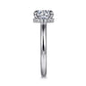Sandi - Platinum Round Diamond Engagement Ring - 0.1 ct