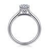 Azucena - Platinum Round Solitaire Diamond Engagement Ring - 0.05 ct