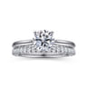 Azucena - Platinum Round Solitaire Diamond Engagement Ring - 0.05 ct