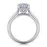 Azucena - Platinum Round Solitaire Diamond Engagement Ring - 0.06 ct