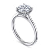 Azucena - Platinum Round Solitaire Diamond Engagement Ring - 0.06 ct