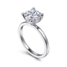 Paula - Platinum Round Diamond Solitaire Engagement Ring