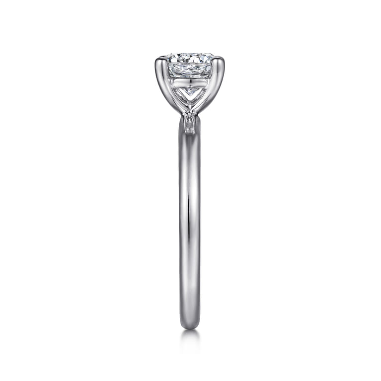 Lark - Platinum Round Solitaire Engagement Ring - Shot 5