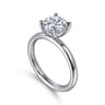 Lark - Platinum Round Solitaire Diamond Engagement Ring