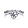 Tiona - Platinum Round Diamond Solitaire Engagement Ring