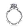 Tiona - Platinum Round Diamond Solitaire Engagement Ring