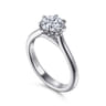 Tiona - Platinum Round Diamond Solitaire Engagement Ring