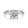 Evelina - Platinum Round Solitaire Diamond Engagement Ring