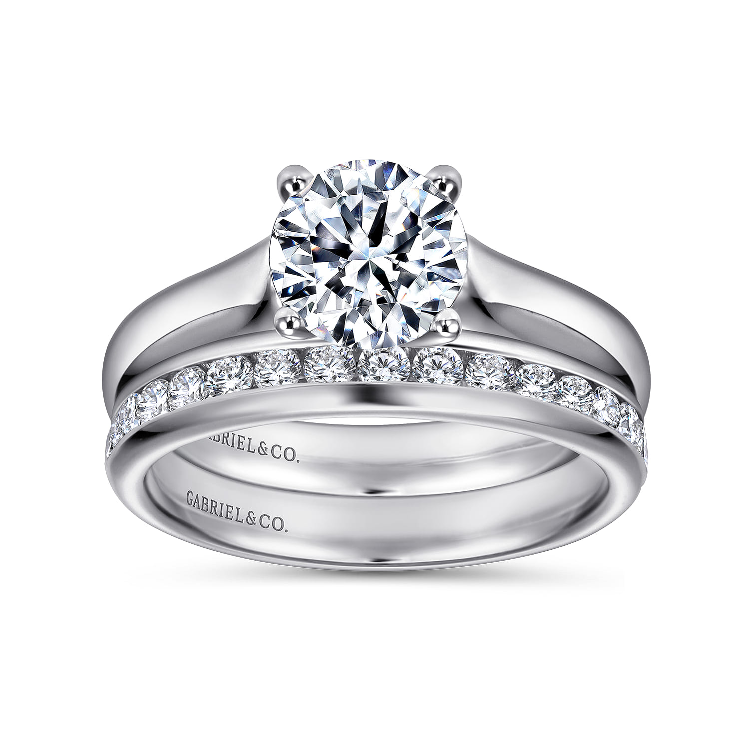 Helen - Platinum Round Diamond Solitaire Engagement Ring - Shot 4