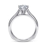 Allie - Platinum Round Diamond Solitaire Engagement Ring